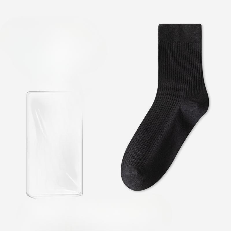 Men's Spring and Autumn New Anti-odor Sweat Absorption Anti Pilling Tube Cotton Socks