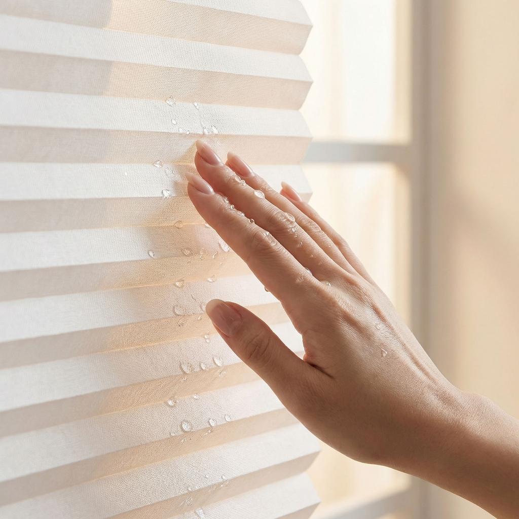 Cordless Pleated Shade 40×100cm Light Filtering No Drill Window Blind