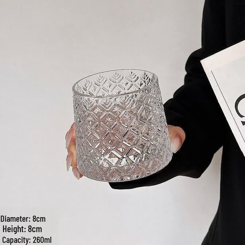 Vintage Irregular Glass Coffee  Beverage Cup