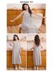 Women's Ice Silk Camisole Nightgown with Chest Pads - Cool, Simple Style Tank Top Home Dress