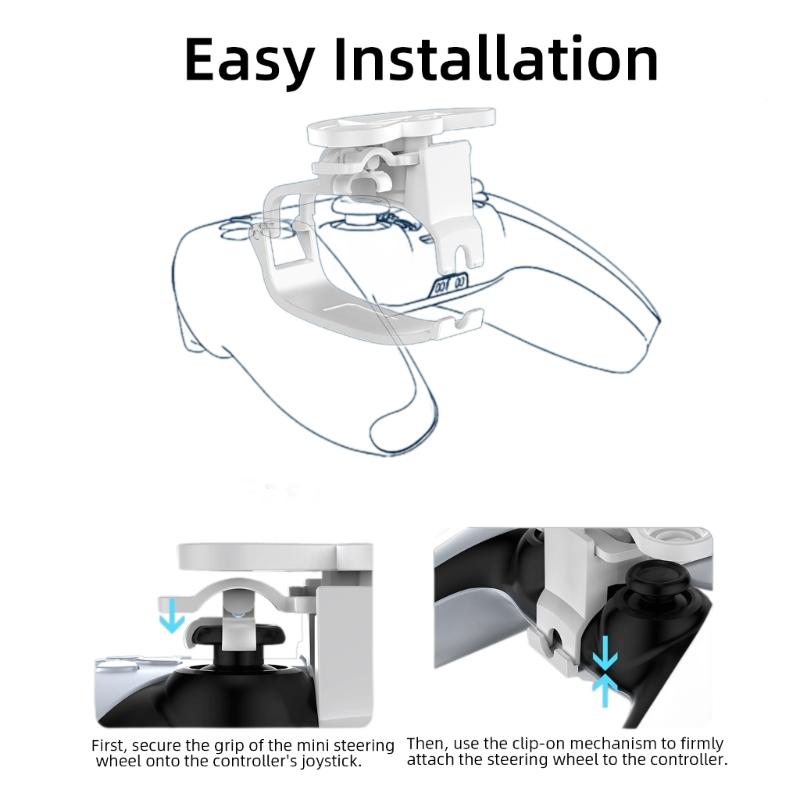 Präzisionssteuerung Lenkrad für P5 Gamecontroller Einfache Installation Rennspiel-Verbesserungsaufsatzteil