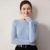 Women's Striped 100% Cashmere Round Neck Sweater - Autumn/Winter Collection