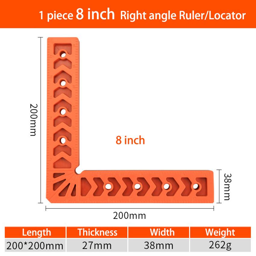 Plastic Right Angle Ruler Holder 90°Auxiliary Positioner Tool Overline L-Shaped Spacer Fixed Angle Gripper Woodworking  Fix Tool