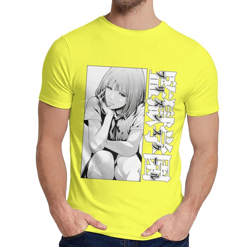Popüler Anime Cezaevi Okulu Seksi Hana Midorikawa T Shirt Adam Tasarım Yumuşak Pamuk Moda