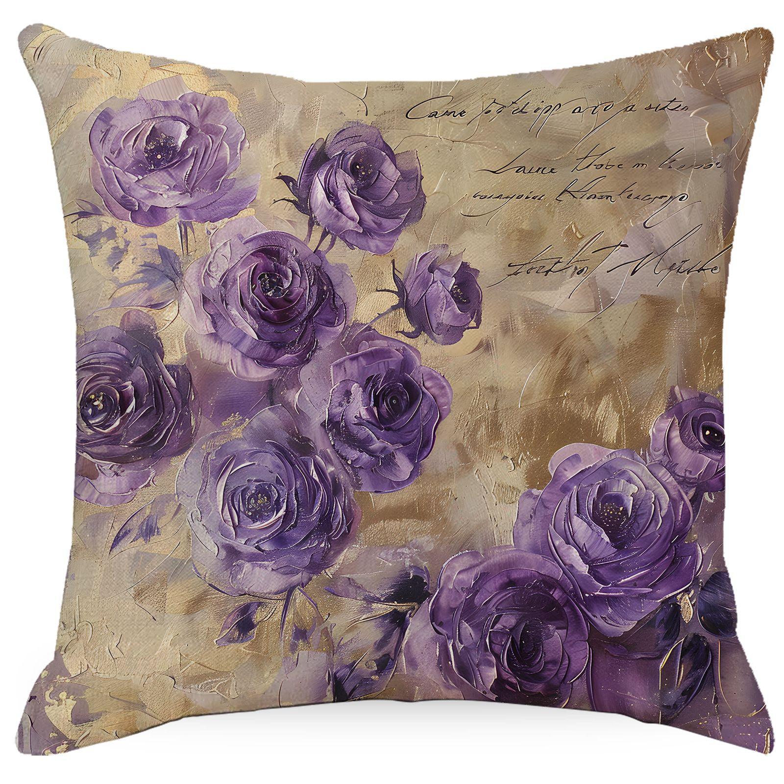 

Ретро Американская Роза Наволочка Диван Прикроватная Подушка Наволочка Домашняя Наволочка 45 * 45Cm