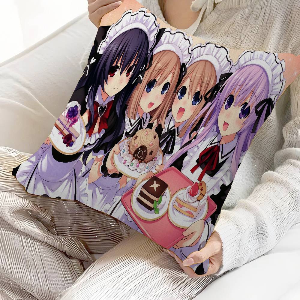 Anime Hyperdimension Neptunia Cushion Cover Pillowcase Upholstery Sofa Throw Pillow Home Decor Pillowcas