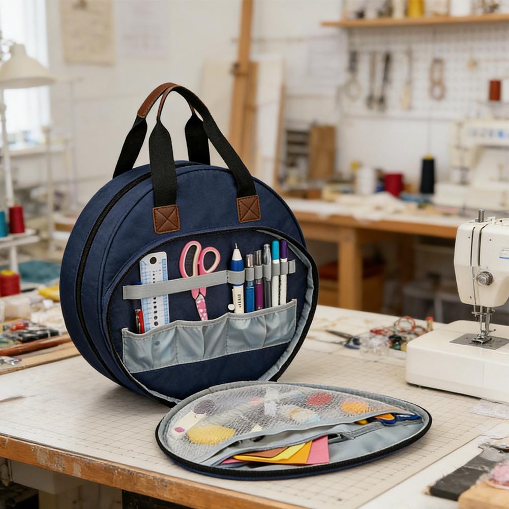 Embroidery Thread Bag w/ Handle For Cross Stitch Project Embroidery Supplies Organizer Storage For Embroidery Cross Stitch Tools