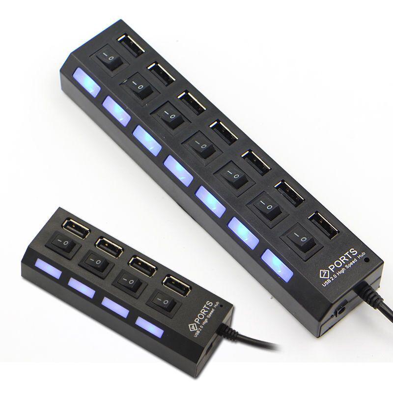 High-Speed USB Splitter Multi-Port Hub for Mouse, Keyboard, U Disk, Card Reader, Printer