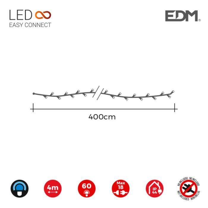 Guirlande Easy-connect 4m 60 L