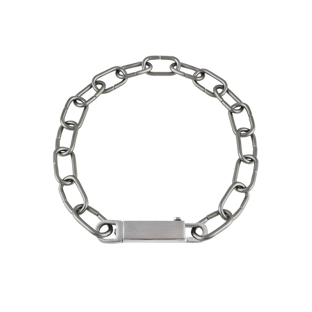 

G-Overshare Fashion Fancy Niche Style Titanium Steel Retro Necklace Hip Hop Ro Thick Chain Personality Necklace Tide 55cm