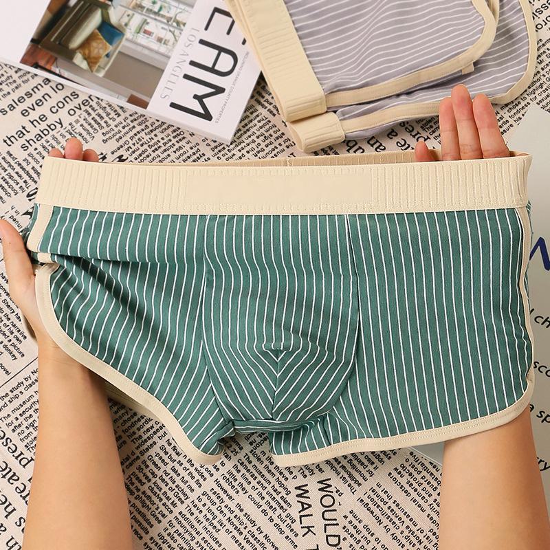 Ανδρικά Μοντέρνα Βαμβακερά Μποξεράκια Υψηλής Ποιότητας με Ρίγες - Άνετα & Αναπνέοντα Μόδα Εσώρουχα