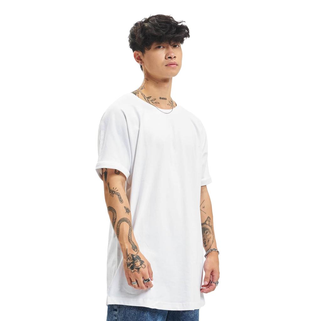 Urban Classics Mens Shaped Turn Up Long T-Shirt (Pack of 2)