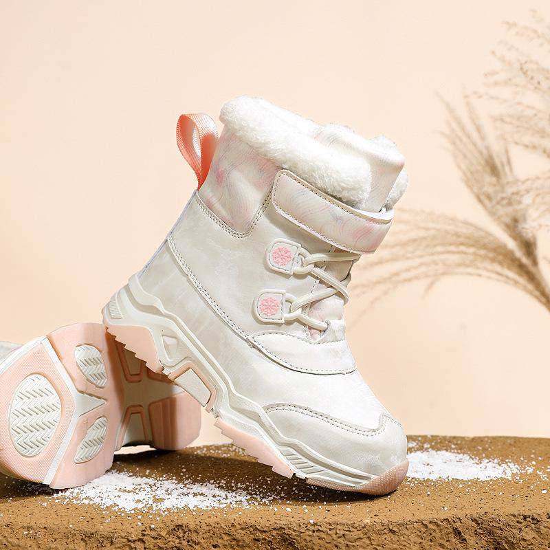 2024 Winter Unisex Kids' Snow Boots - Southern Potato Style, Ski-Ready, Cotton-Lined for Medium and Large Children