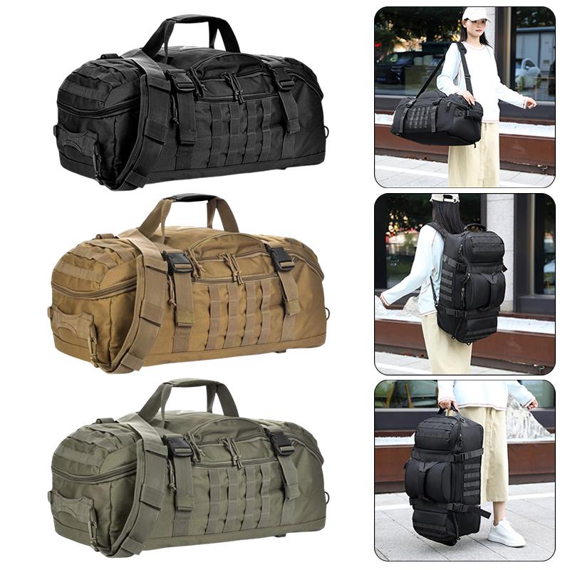 Large-Capacity Outdoor Travel Bag Duffel Gym Nylon Sports Bag For Camping Hiking Traveling Weekend Getaways