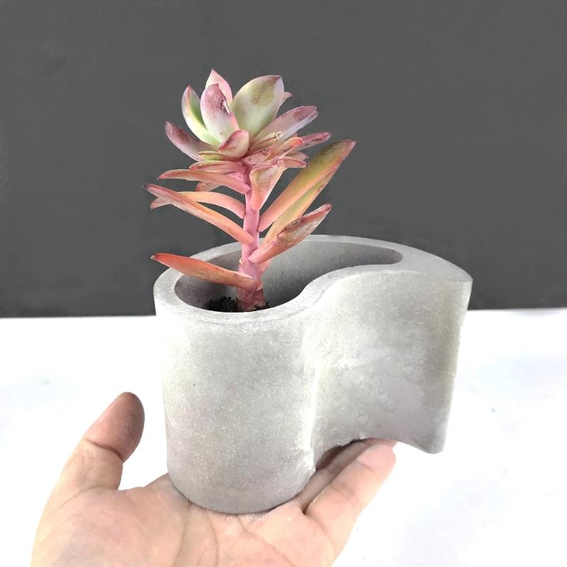 Candle Holder Resin Mold,Cement Gypsum Flower Pot Silicone Molds Epoxy Resin Casting Molds for DIY Jewelry Storage Box