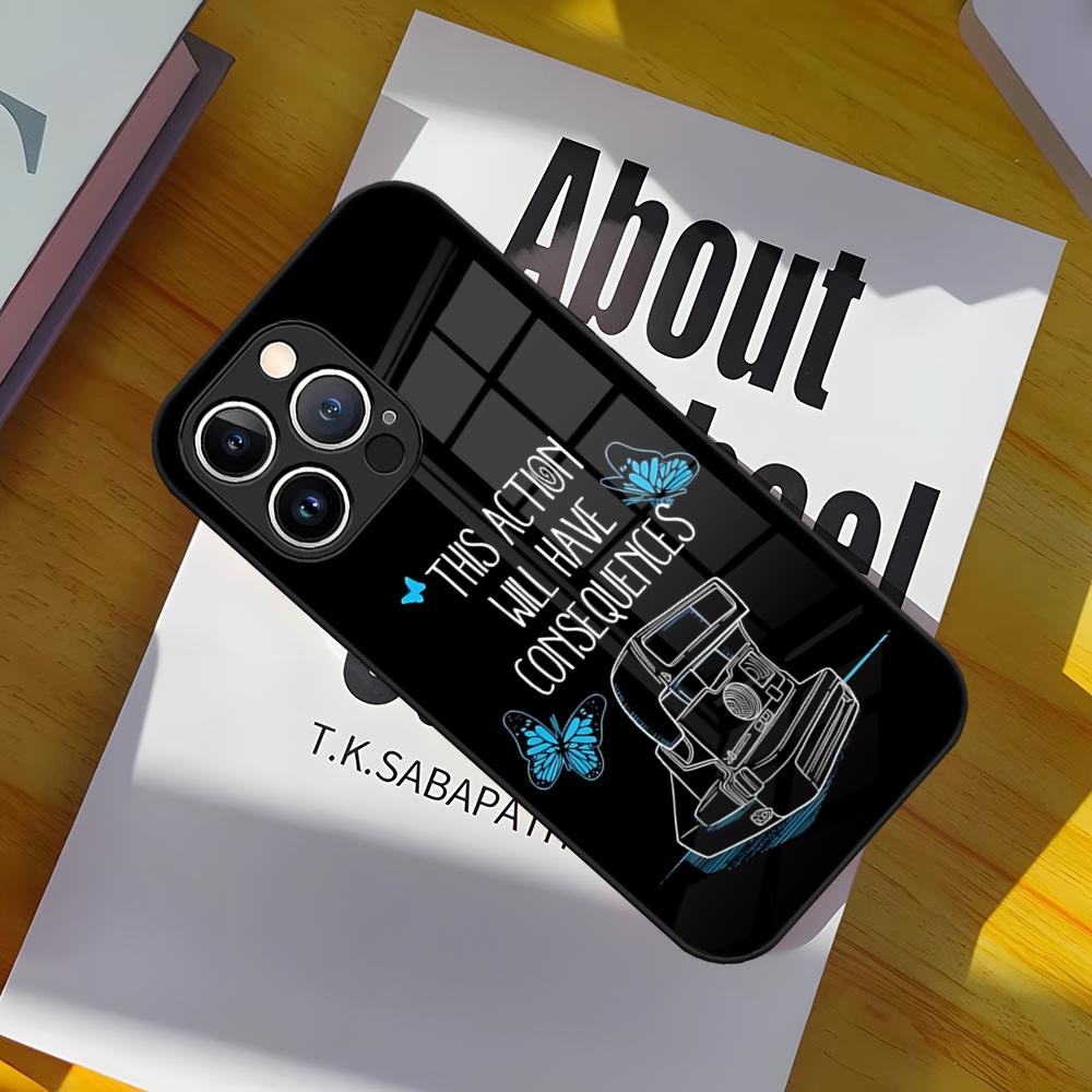 Caulfield Life Is Strange 2 Phone Case Tempered Glass Back Cover for iPhone 15 Pro Max 14 Pro 12 11 13 Mini X XR XS 8 7 Plus SE