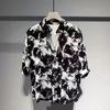 Trendy Men's Floral Beach Shirt with Half Sleeves