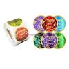 Chinese New Year Sticker Round Stamping Labels Self-Adhesive Sticker Happy New Year Sticker for Cards