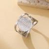 LIKGREAT Geometric Metatron Ring For Women Men Adjustable Size Stainless Steel Rings Solomon Supernatural Amulet Jewelry Gift