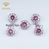 4-8mm Gradient Rose-Cut Two-Tone Soft Core Zircon Millennium Rose