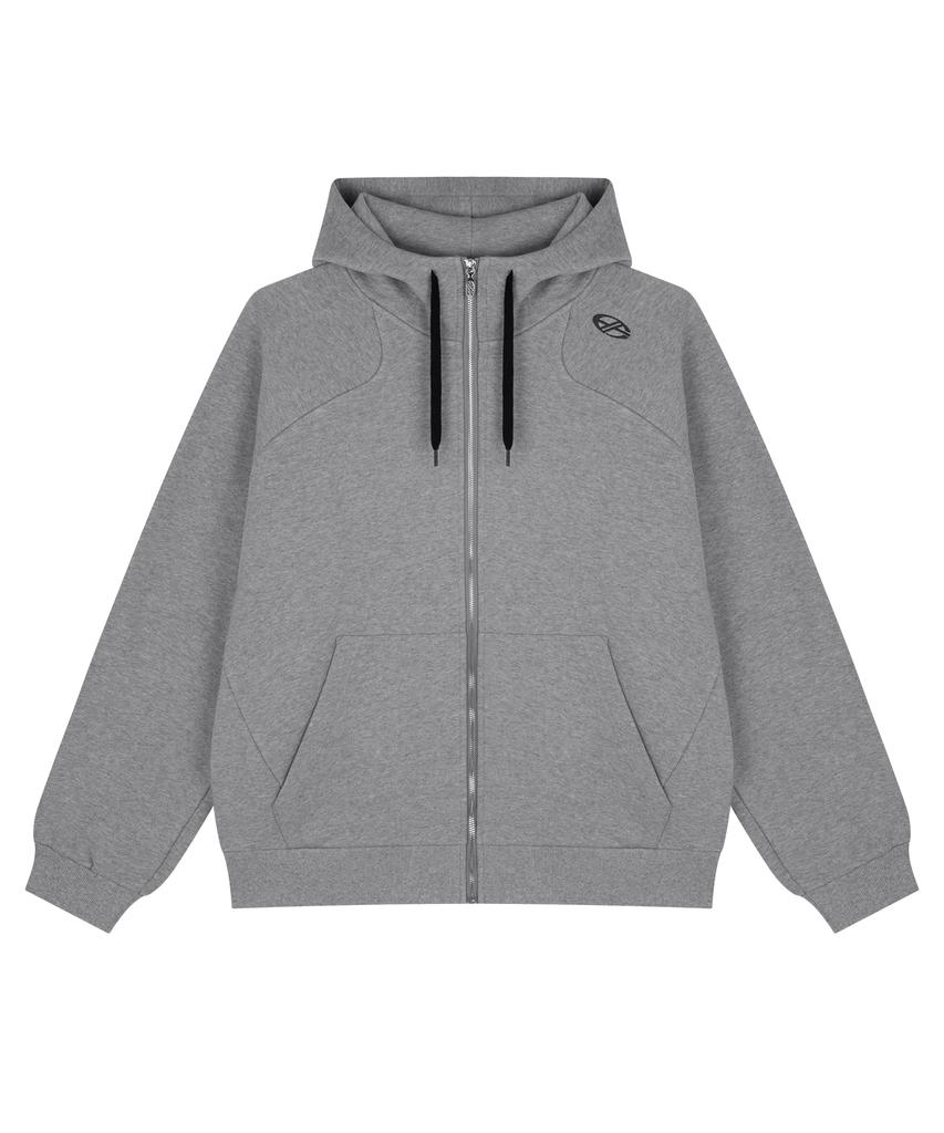 Hyunfit Unity Hoodie Zip-Up-[Gray]