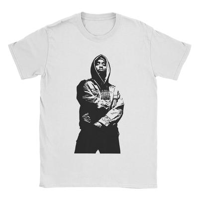 Pánské Dámské Tričko Tupac Čistá Bavlna Graficky Tištěné Trička Hip Hop Top Oblečení