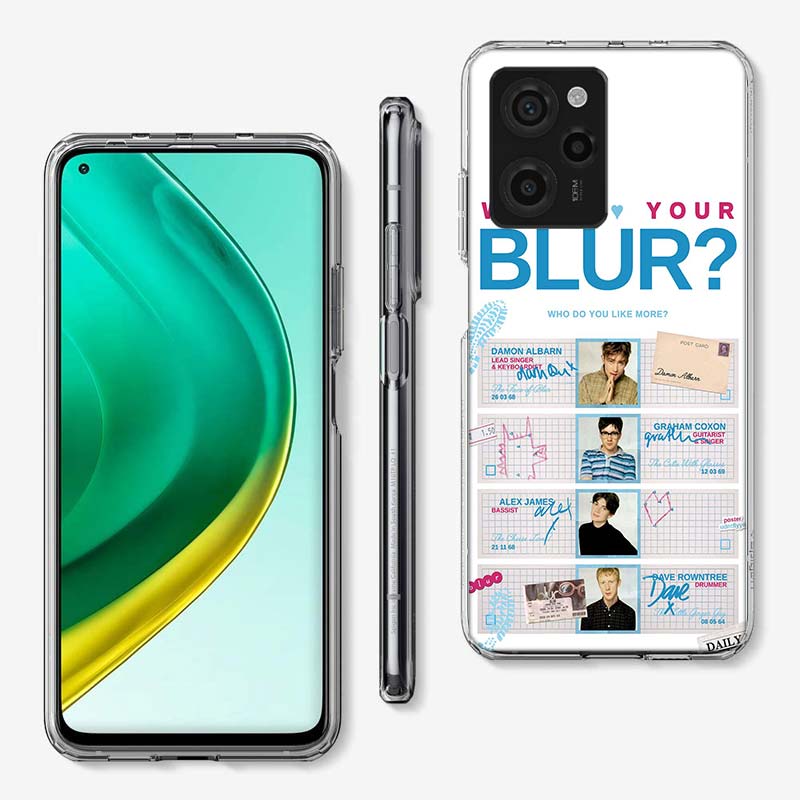 Blur Band Cover Phone Case For Xiaomi Poco M8 M7 M6 M4 M3 X7 X6 X4 Pro F7 Ultra M5S Mi 14 14T 15 15T 12T 10T Pro 12S 12 11 Lite