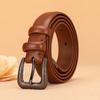 Pin Buckle Leather Cowhide Belt Women'S Decoration Casual Denim Retro Belt Niche Belt Women'S Clearance