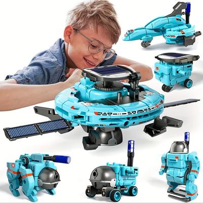Kit Robot Solare 6-in-1 STEM Giocattoli Regali per Bambini Educativo Costruzione Esperimento Scientifico Set Compleanno per Bambini Ragazzi Ragazze