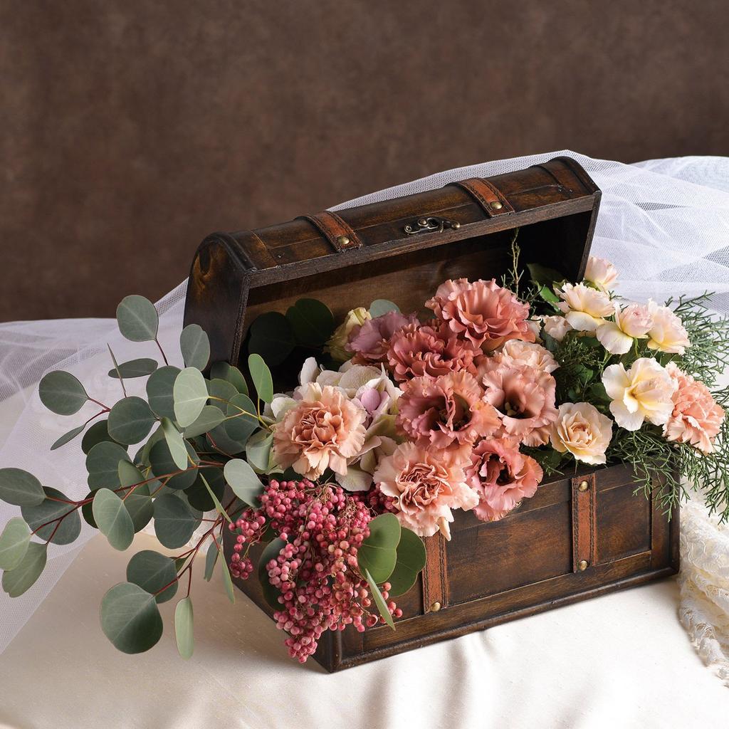 GREENHOUSE Treasure Box Pot L Brown K.E.I. 3941-C