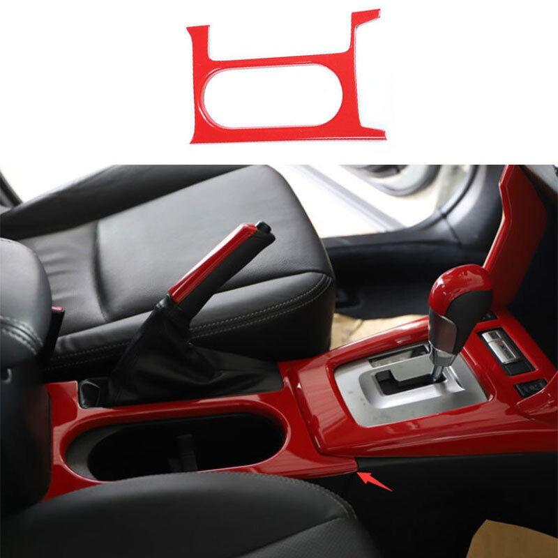 Ярко-красная отделка подстаканника центральной консоли, точная посадка для Subaru Forester 2014-2018