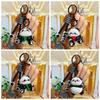 Chaveiro Panda Acrílico Fofo Argola de Chave Criativa Pingente de Bonecas Panda Presentes