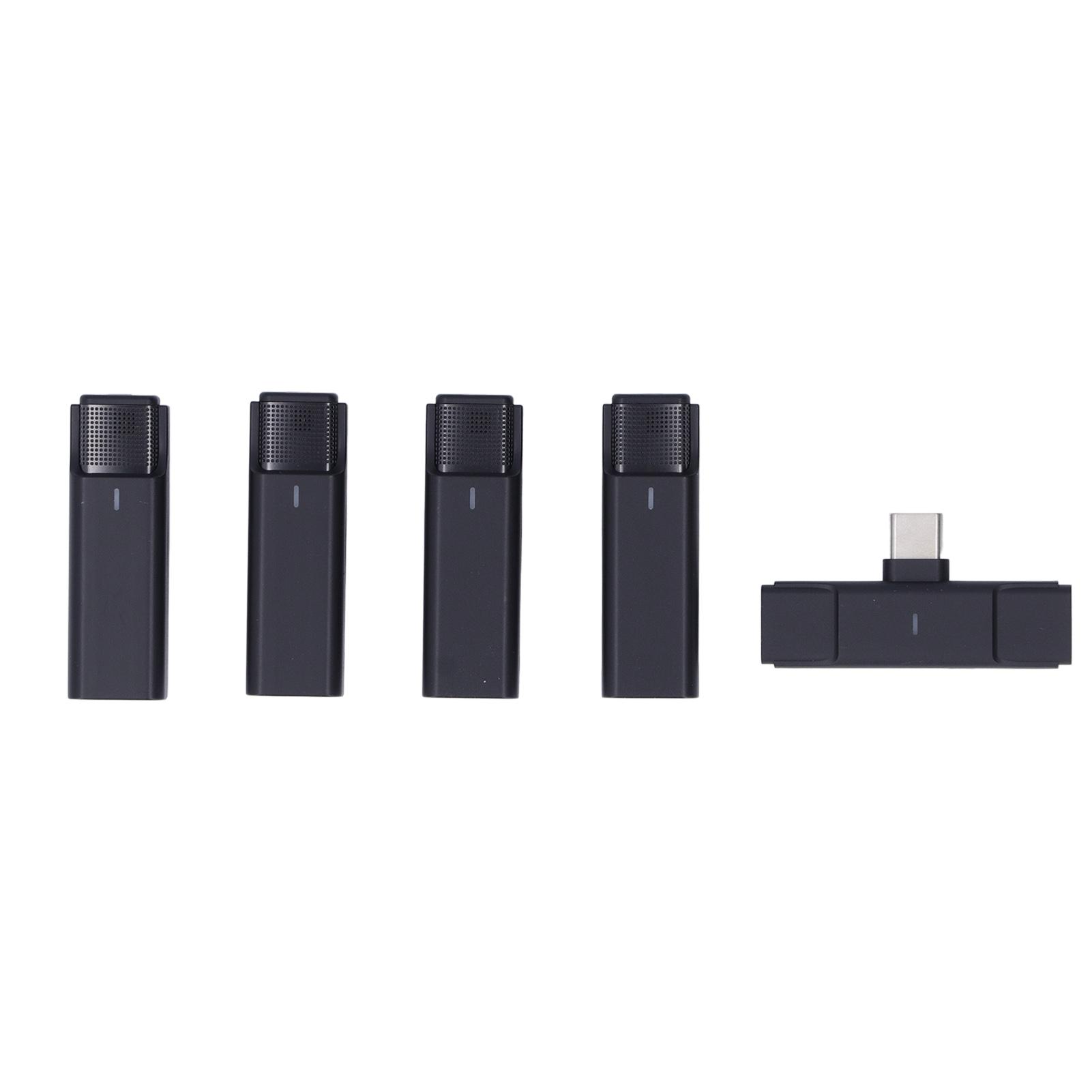 

Беспроводной петличный микрофон 80 кГц с чехлом для зарядки, микрофон с шумоподавлением для записи видео