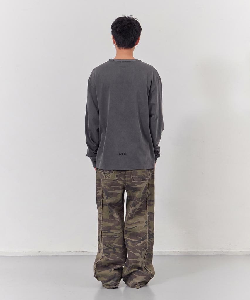 Tonilolenseu Curved Line Camo Pants