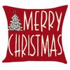 LET IT SNOW MERRY BRIGHT CHRISTMAS H O Christmas Santa Snowman Print Pillowcase Living Room Sofa Cartoon Pattern Cushion Cover Pillowcase