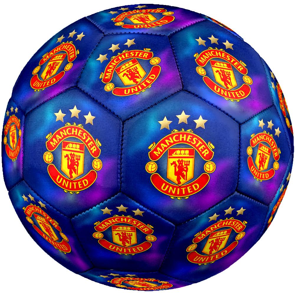 Manchester Crest Size 5 Football Machine-Stitched Indoor/Outdoor Universal Football Perfect Gift for Sports Enthusiasts