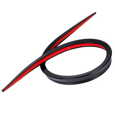CHASO Rear Spoiler, Bonnet Spoiler, Universal Rear Spoiler for Cars, Light Vehicles, and Trucks, Aero Molding, Double-Sided Tape, 1.5m, Black