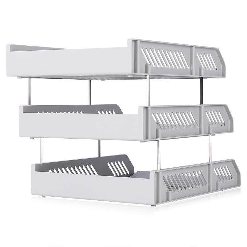 Deli 9209 A4 3-Tier Plastic Document Holder