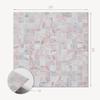 Decorative Tiles with Graphics Adhesive Mosaic Pattern Made of Squares 20X20X20 Cm