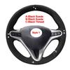 DIY Hand Sew Car Steering Wheel Cover For Honda Civic Civic 8 2006-2011 3-Spoke
