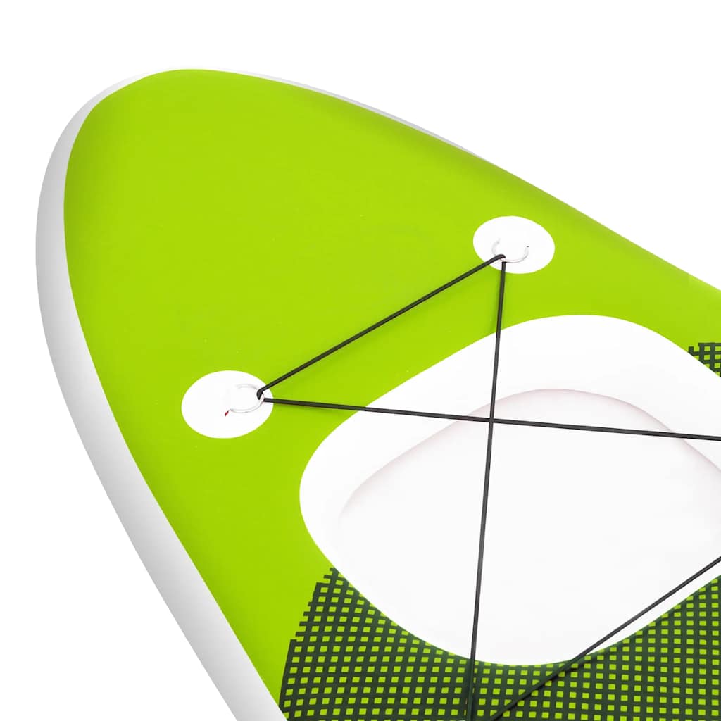 Vidaxl Nadmuchiwana Deska Sup Z Akcesoriami, Zielona, 330X76X10 Cm