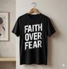 Unisex Adult Casual Quote Faith Over Fear Inspirational Quote Graph...