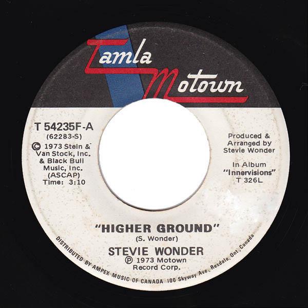 

7inch Record STEVIE WONDER - Higher Ground T54235F TAMLA MOTOWN 1973 Canada Soul/Funk Used