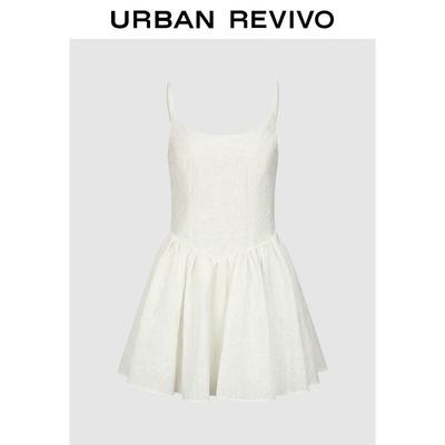 UR 3D Jacquard Strappy Mini Dress