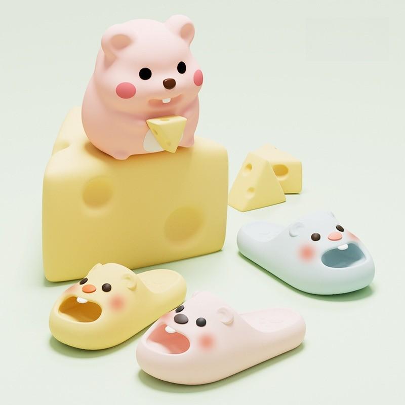 Cute Little Beaver Slides Eva Nonslip Summer Indoor Outdoor For Women And Couples