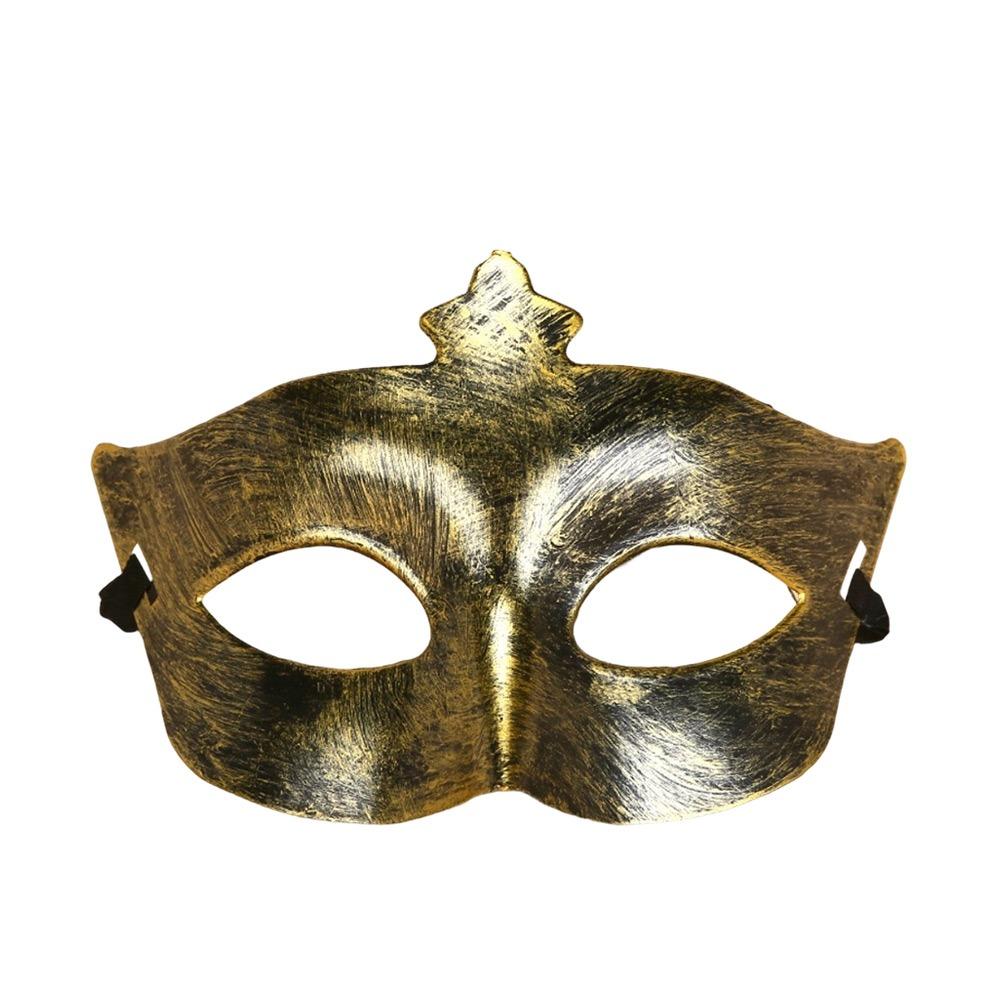 Polierte Oberfläche Maskenballmaske Halbgesichts-Halloween-Maske Retro-Karnevalsmaske Unisex