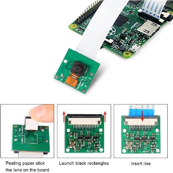 Raspberry Pi Mini Camera Video Module 5 Megapixels 1080p Sensor OV5647 Webcam for Raspberry Pi Model A/B/A+/B+, Pi 2B and Raspberry Pi 3B, Pi 3 B+,