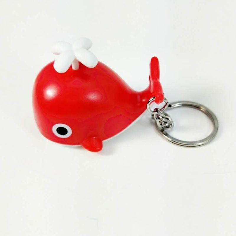 Photos - Keyring & Keychain Cute Led Light Sound Whale Action Figures Anime Small Marine Animal Keychains Decoration Model Pendant Toys For Children Gif