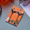 Boucles d'oreilles pendantes gothiques noires avec pompons en forme de chauve-souris pour femmes Cosplay Vampire Chauve-souris Punk Boucle d'oreille sombre Fête d'Halloween Bijoux effrayants Cadeau