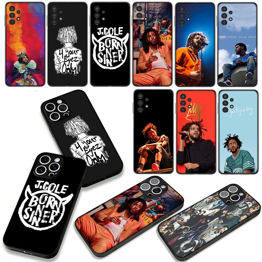 Cover for Samsung Galaxy S25 S24 S22 S23 FE Ultra Plus A56 A05 A06 A15 A16 A55 S7 Edge Phone Case Rap pop j Cole Wallpaper